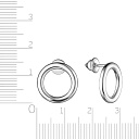 Серьги Пусеты из серебра