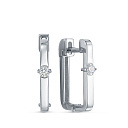 Серьги из белого золота с бриллиантами