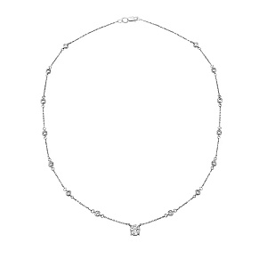 Колье из белого золота с бриллиантами