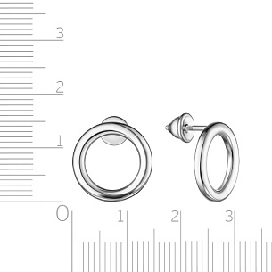 Серьги Пусеты из серебра