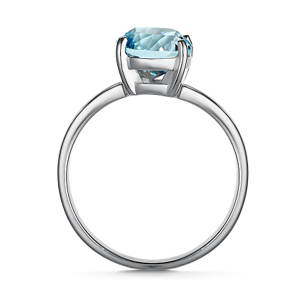 Кольцо из серебра с топазом