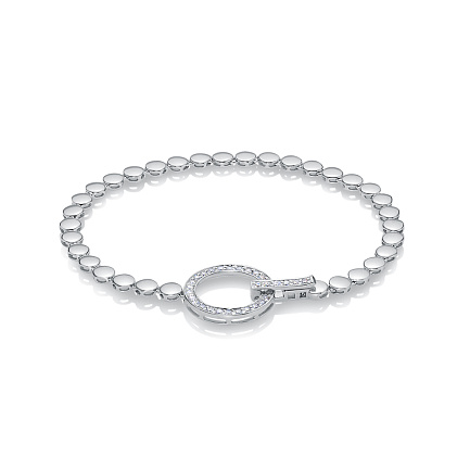 Браслет из белого золота с бриллиантами