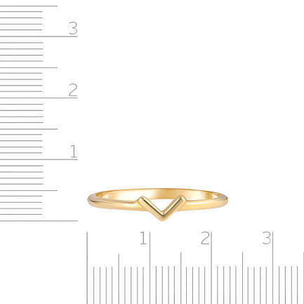 Кольцо из желтого золота