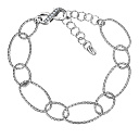 Браслет декоративный из серебра с фианитом