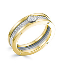 Кольцо из желтого золота с бриллиантами