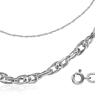 Цепь декоративная из серебра