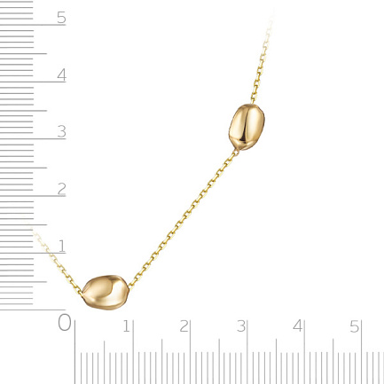 Колье из желтого золота