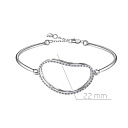 Браслет декоративный из белого золота с бриллиантами, плетение якорное