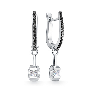 Серьги из белого золота