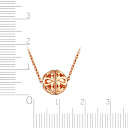 Колье из красного золота