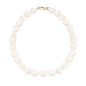 Бусы из красного золота с жемчугом