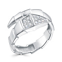 Кольцо из белого золота с бриллиантами