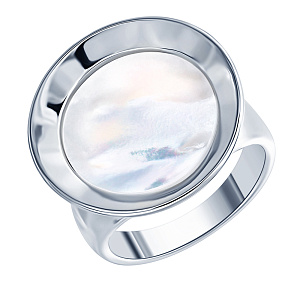 Кольцо из серебра с перламутром