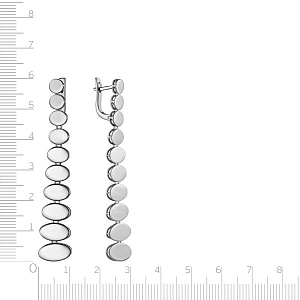 Серьги с английским замком из серебра