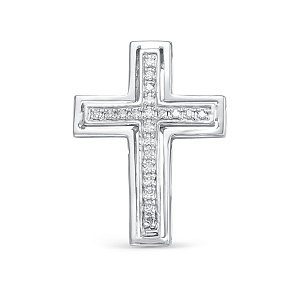 Подвеска из белого золота с бриллиантами