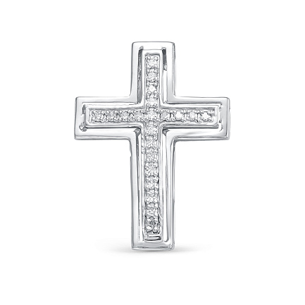 Подвеска из белого золота с бриллиантами