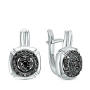 Серьги из белого золота с бриллиантами