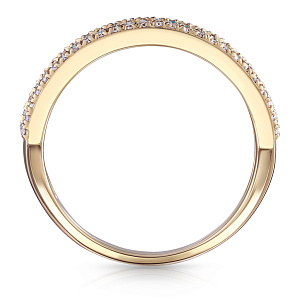 Кольцо из желтого золота с бриллиантами