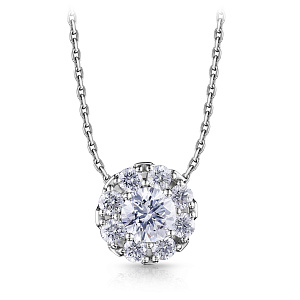 Колье из белого золота с бриллиантами