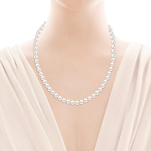 Бусы из жемчуга с красным золотом