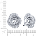 Серьги из белого золота с бриллиантами