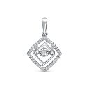 Подвеска из белого золота с бриллиантами