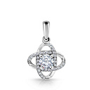 Подвеска из серебра с фианитом