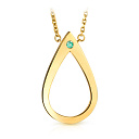 Колье из желтого золота