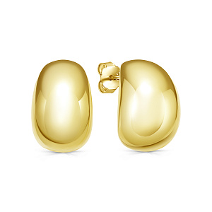 Серьги с английским замком из серебра