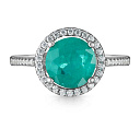 Кольцо из серебра с фианитом