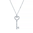 Колье из серебра с фианитом