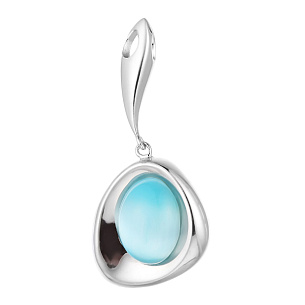 Подвеска из серебра с стеклом