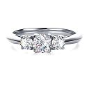 Кольцо из белого золота с бриллиантами