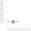 Кольцо из белого золота с бриллиантом