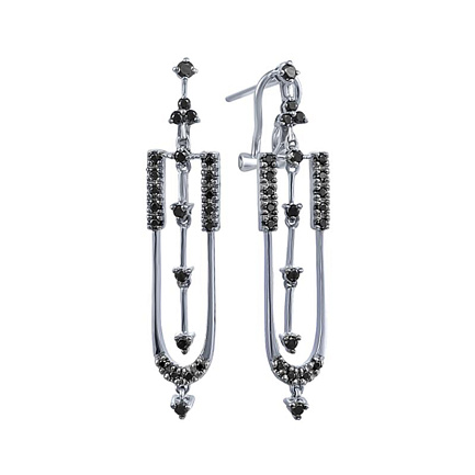 Серьги из белого золота