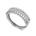 Кольцо из белого золота с бриллиантами