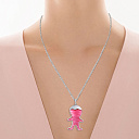 Подвеска из серебра с фианитом