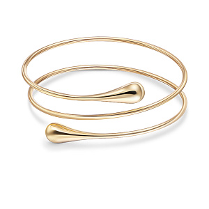 Браслет жесткий из желтого золота