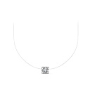 Колье из белого золота с бриллиантом