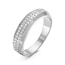 Кольцо из белого золота с бриллиантами