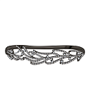 Браслет декоративный из серебра с фианитом