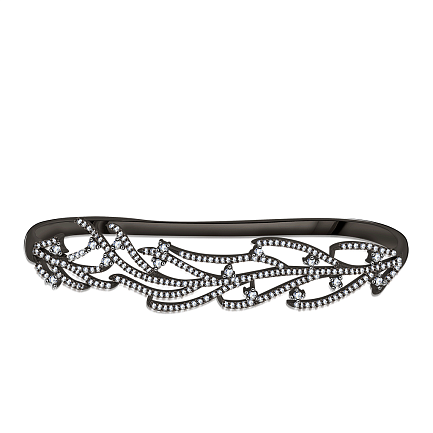 Браслет декоративный из серебра с фианитом