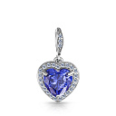 Подвеска из серебра с фианитом