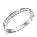 Кольцо из белого золота с бриллиантами