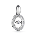 Подвеска из белого золота с бриллиантами