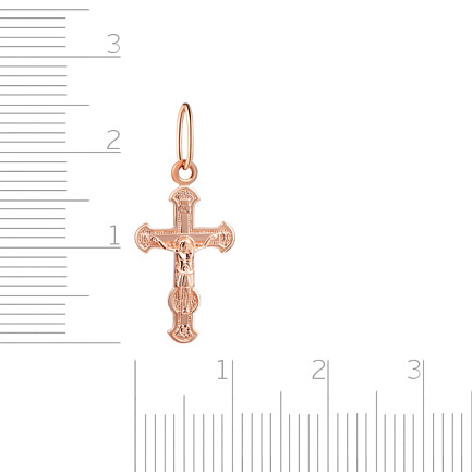 Крест из красного золота