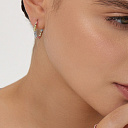 Серьги из комбинированного золота