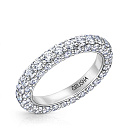 Кольцо из белого золота с бриллиантами