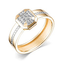 Кольцо из красного золота с бриллиантами