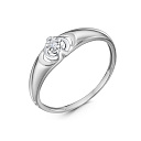 Кольцо из белого золота с бриллиантом